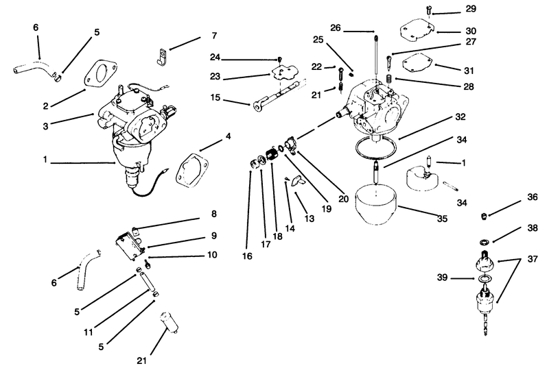 Carburetorfuel Pump Kohler Engine Cv18s Ps 61521