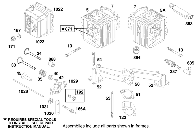 Engine Briggs and Stratton Model 303776 1188 A1