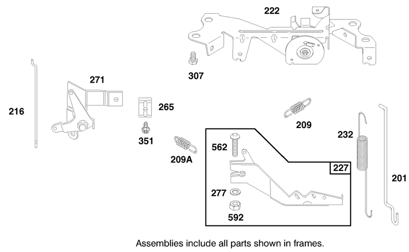 Engine Briggs and Stratton Model 303776 1188 A1