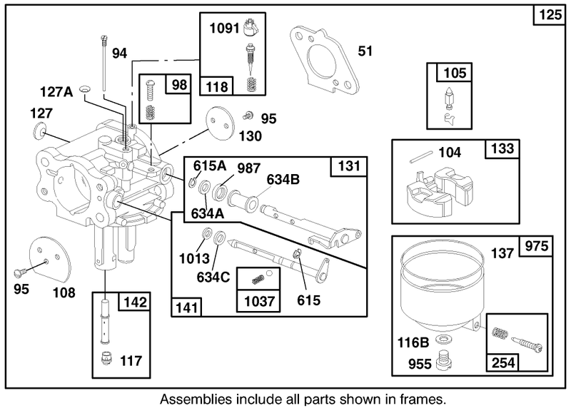 Engine Briggs and Stratton Model 303776 1188 A1