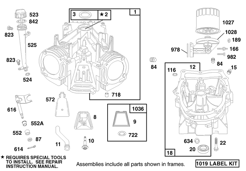 Engine Briggs and Stratton Model 303776 1188 A1