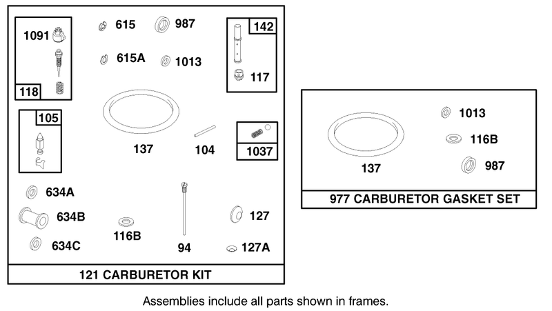 Engine Briggs and Stratton Model 303776 1188 A1