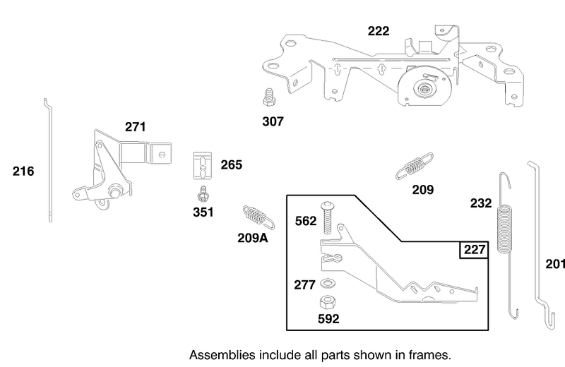 Engine Briggs and Stratton Model 303776 1188 A1