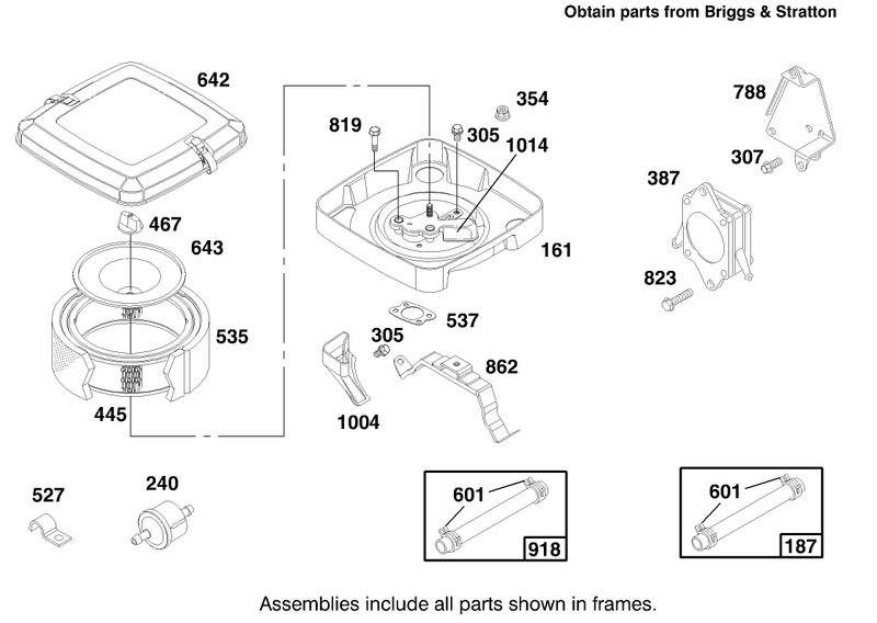 Engine Briggs and Stratton Model 303776 1188 A1