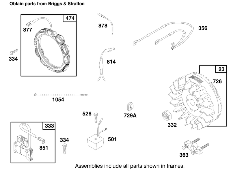Engine Briggs and Stratton Model 303776 1188 A1