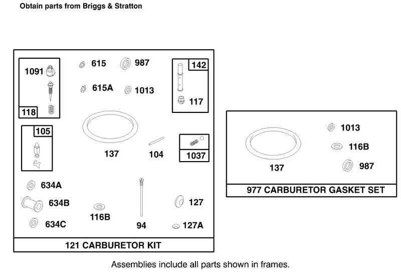 Engine Briggs and Stratton Model 303776 1188 A1