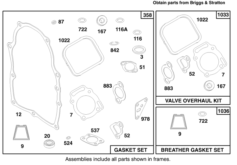 Engine Briggs and Stratton Model 303776 1188 A1