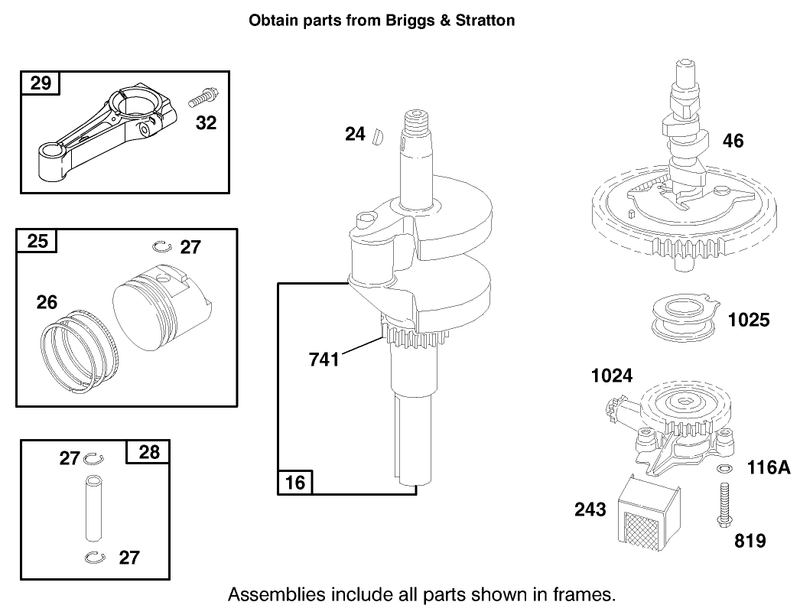 Engine Briggs and Stratton Model 303776 1188 A1