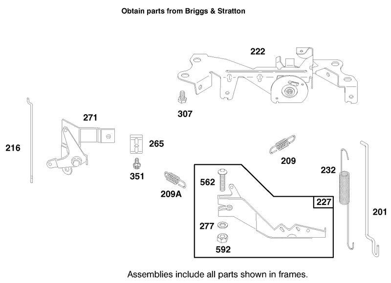 Engine Briggs and Stratton Model 303776 1188 A1