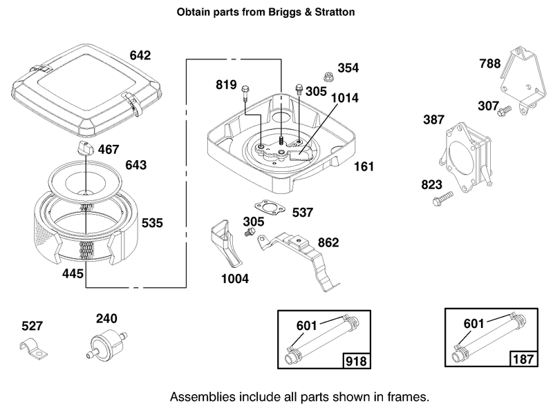 Engine Briggs and Stratton Model 303776 1188 A1