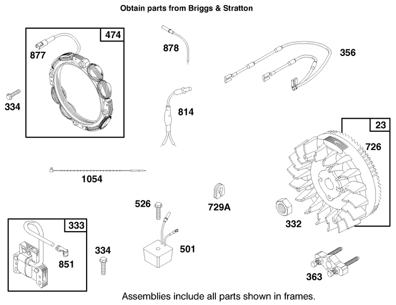 Engine Briggs and Stratton Model 303776 1188 A1