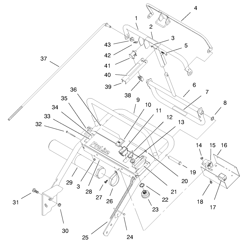 Handle and Control Panel Assembly