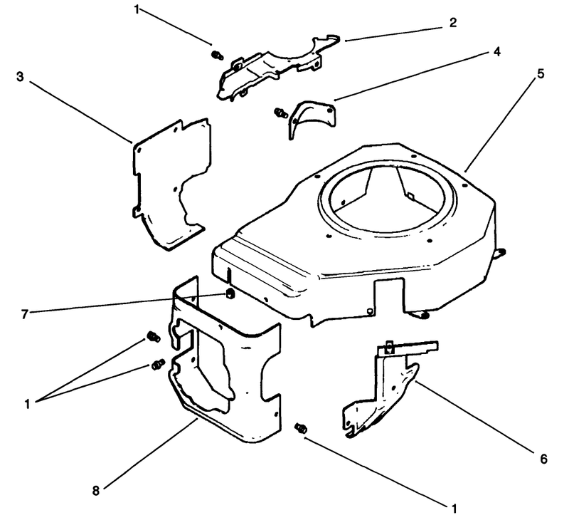 Blower Housing and Baffle Engine Kohler Model No Cv14 S 1429 continued