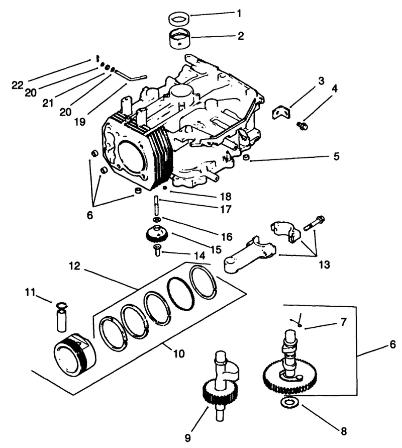 Crankcase Engine Kohler Model No Cv14 S1429 continued
