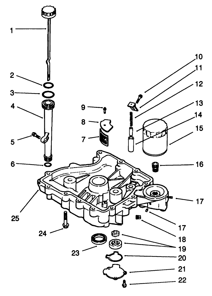 Oil Panlubrication Engine Kohler Model No Cv14 S 1429