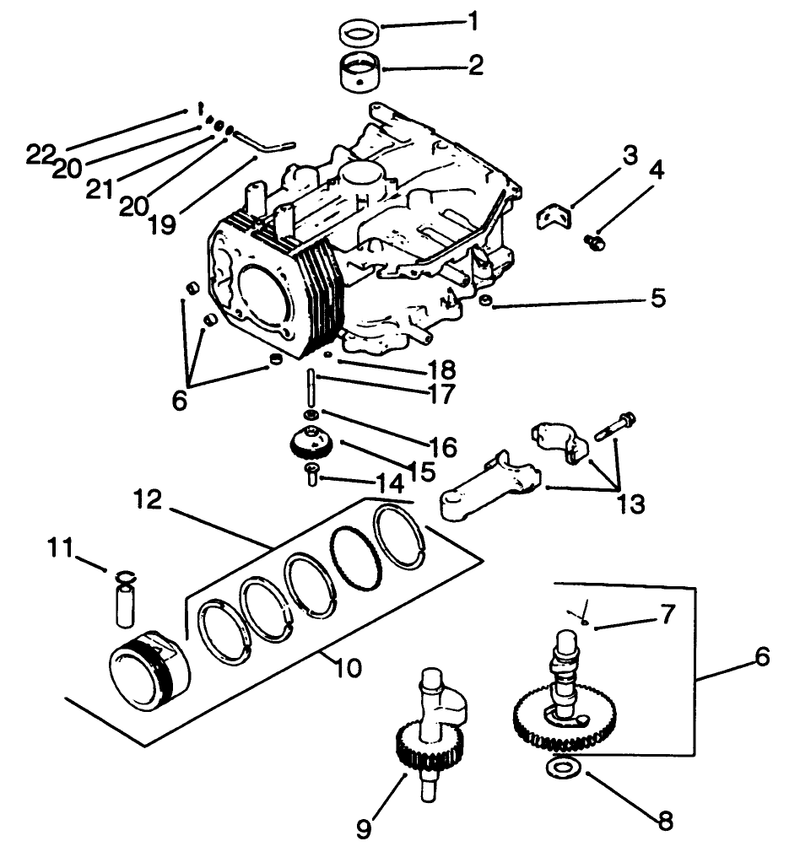 Crankcase Engine Kohler Model No Cv14 S 1429