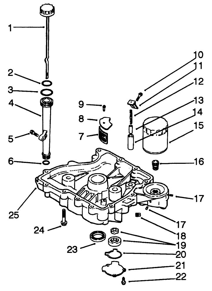 Oil Panlubrication Engine Kohler Model No Cv14 S 1429
