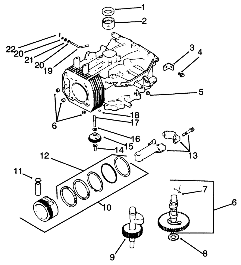 Crankcase Engine Kohler Model No Cv14 S 1429