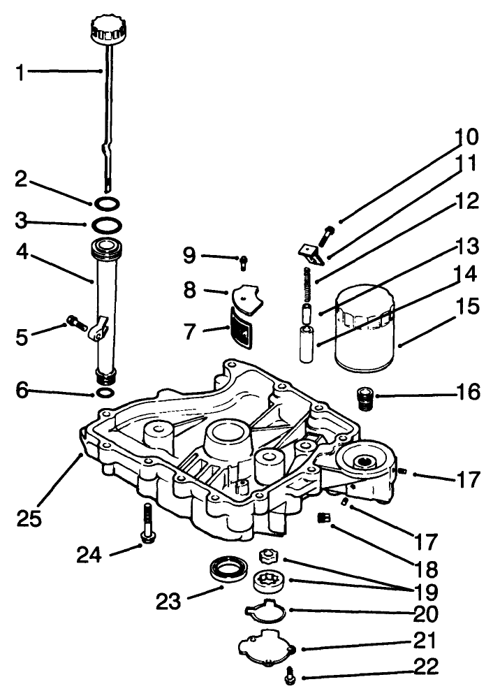 Oil Panlubrication Engine Kohler Model No Cv14 S 1429