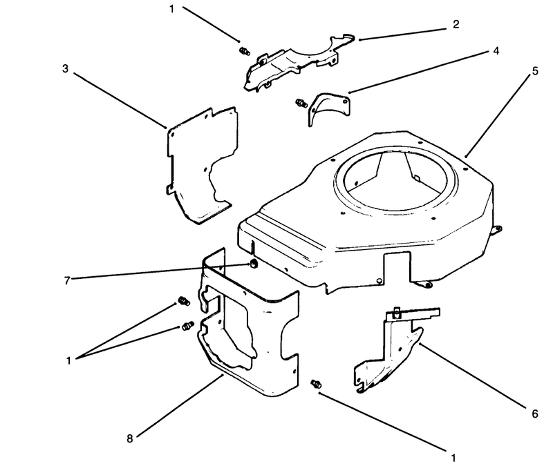 Blower Housing and Baffle Engine Kohler Model No Cv14 S 1429 continued