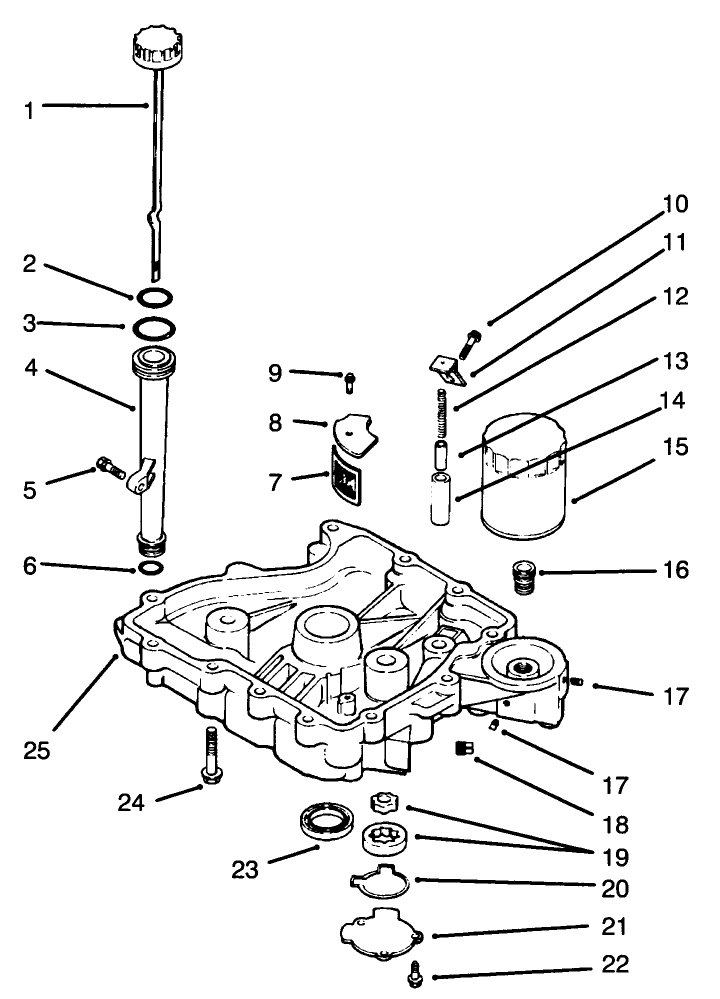 Oil Panlubrication Engine Kohler Model No Cv14 S 1429