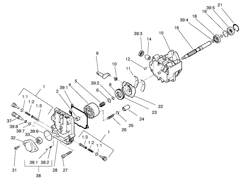 Hydraulic Pump Assembly No 95 1538