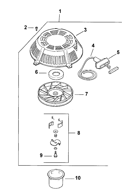 Starter System Assembly Kohler Model CV15T 41561