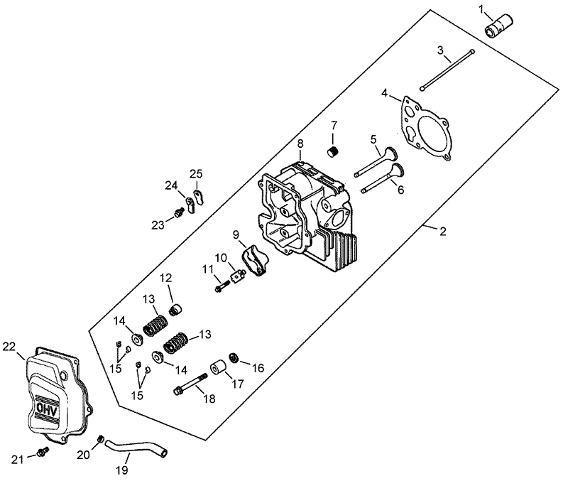 Head Valve Breather Assembly Kohler CV15S 41630