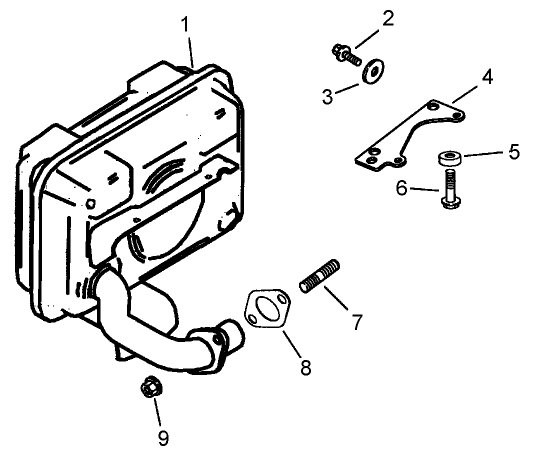 Exhaust Assembly Kohler CV15S 41630