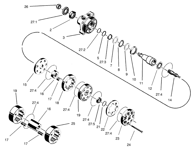 Hydraulic Motor Assembly No 82 8230