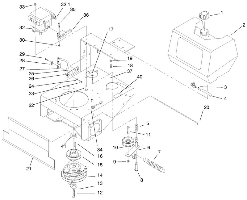 Fuel Tank Hydro Pump and Pto