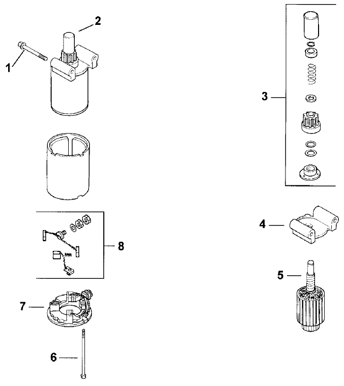 Starter System Engine Kohler Model No C15s Spec 41561