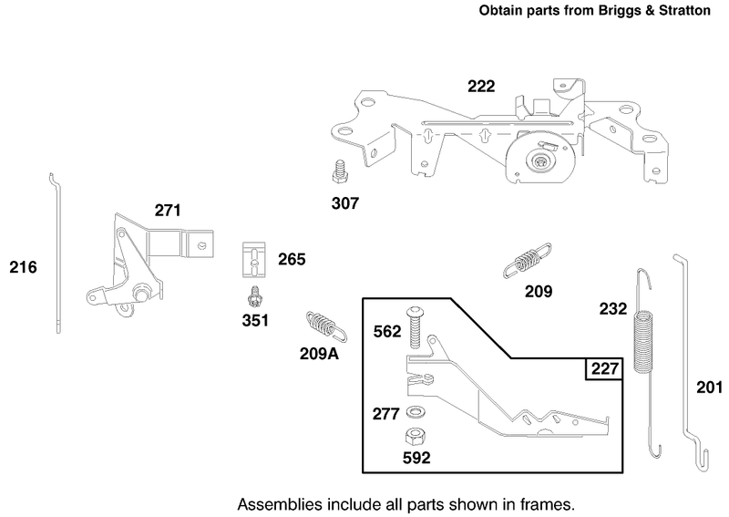 Engine Briggs and Stratton Model 303776 1188 A1
