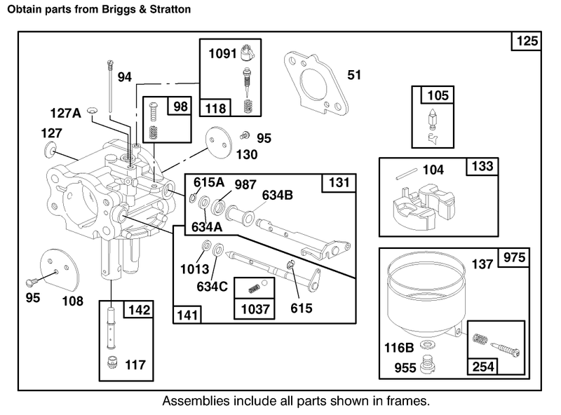 Engine Briggs and Stratton Model 303776 1188 A1