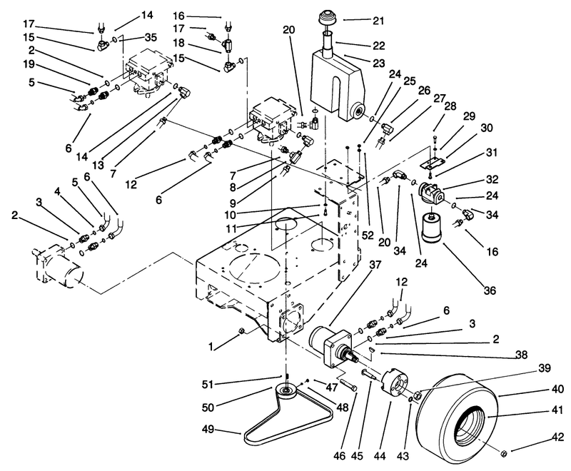 Wheel Assembly and Hydraulic Components