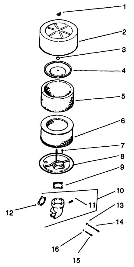 Air Intake Engine Model No Mv18s Type 58543