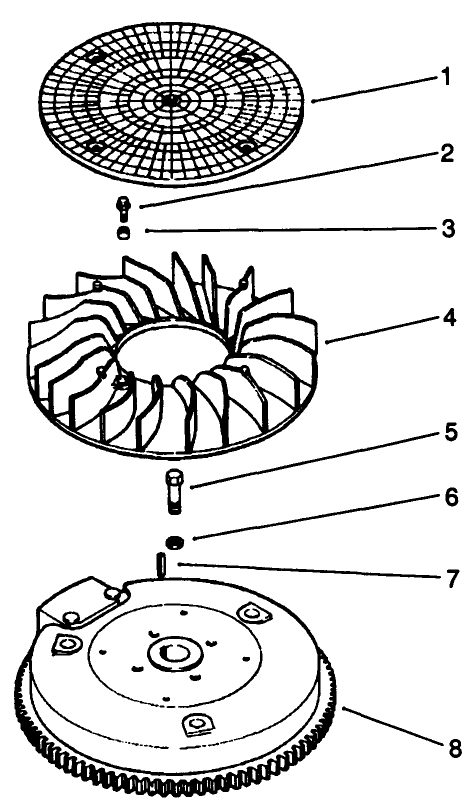 Flywheel Engine Model No Mv18s Type 58543