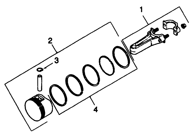 Piston and Rod Engine Model No Mv18s Type 58543