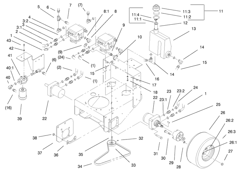 Hydraulic and Drive System Assembly