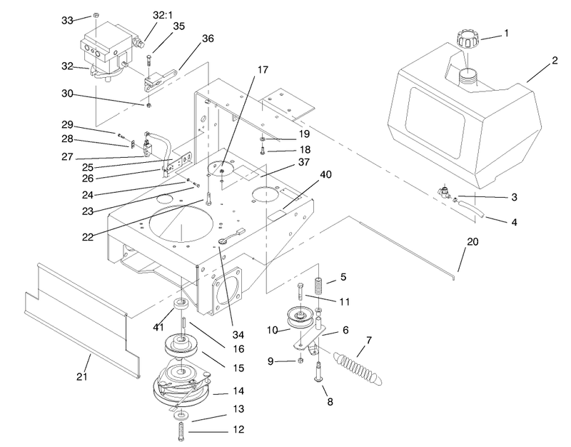 Fuel Tank Hydro Pump and Pto