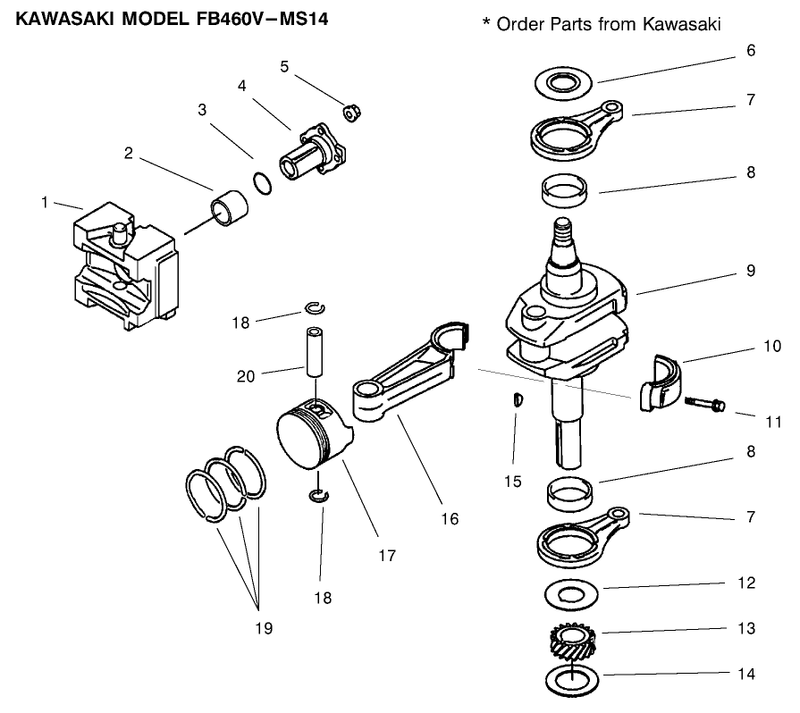 Pistoncrankshaft