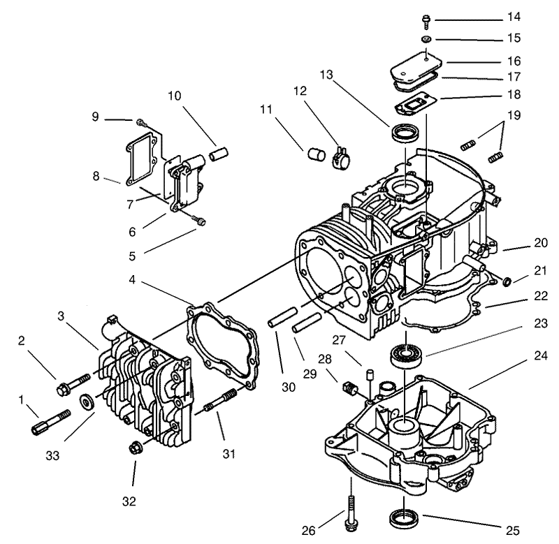 Crankcase Assembly Kawasaki FB460V MS14