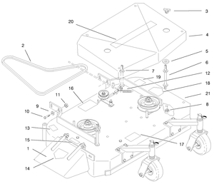 Deck Cover and Deck Drive Belts