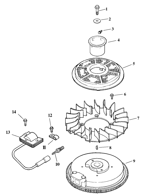 Ignition and Electrical Assembly Kohler Model CV15T 41608