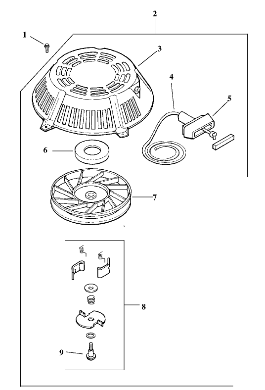 Starter Assembly Kohler Model CV15T 41608