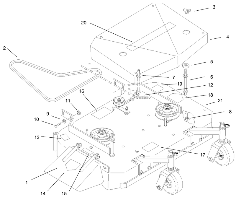 Deck Cover And Deck Drive Belts.gif