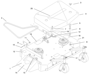 Deck Cover and Deck Drive Belts
