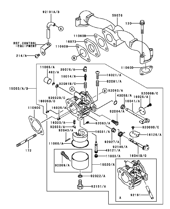 Carburetor Assembly Kawasaki FH451V BS04