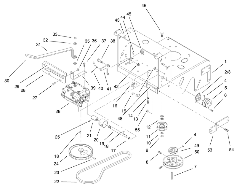 Transmission and Drive Pulley Assembly