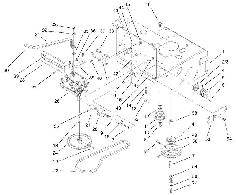 Transmission and Drive Pulley Assembly